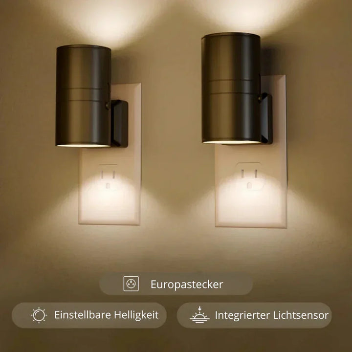 Lampka nocna w stylu Bauhaus – ściemnialne światło LED