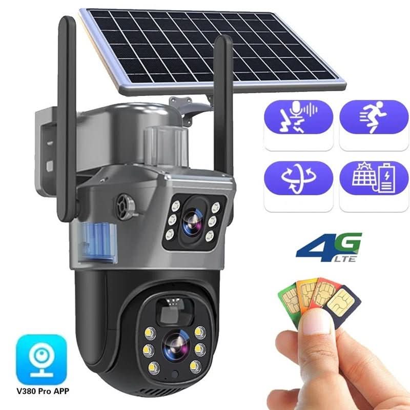 DualGuard Solar 4K – bezprzewodowa kamera bezpieczeństwa z panelem słonecznym i widokiem 360°