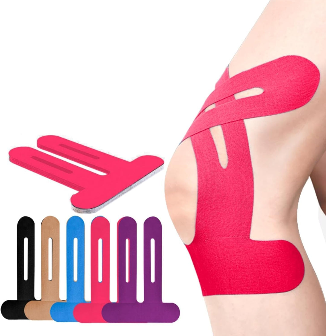 Taśma na kolano | Przycięta taśma kinesiologiczna | Przewiewne wsparcie kolana | Flexify