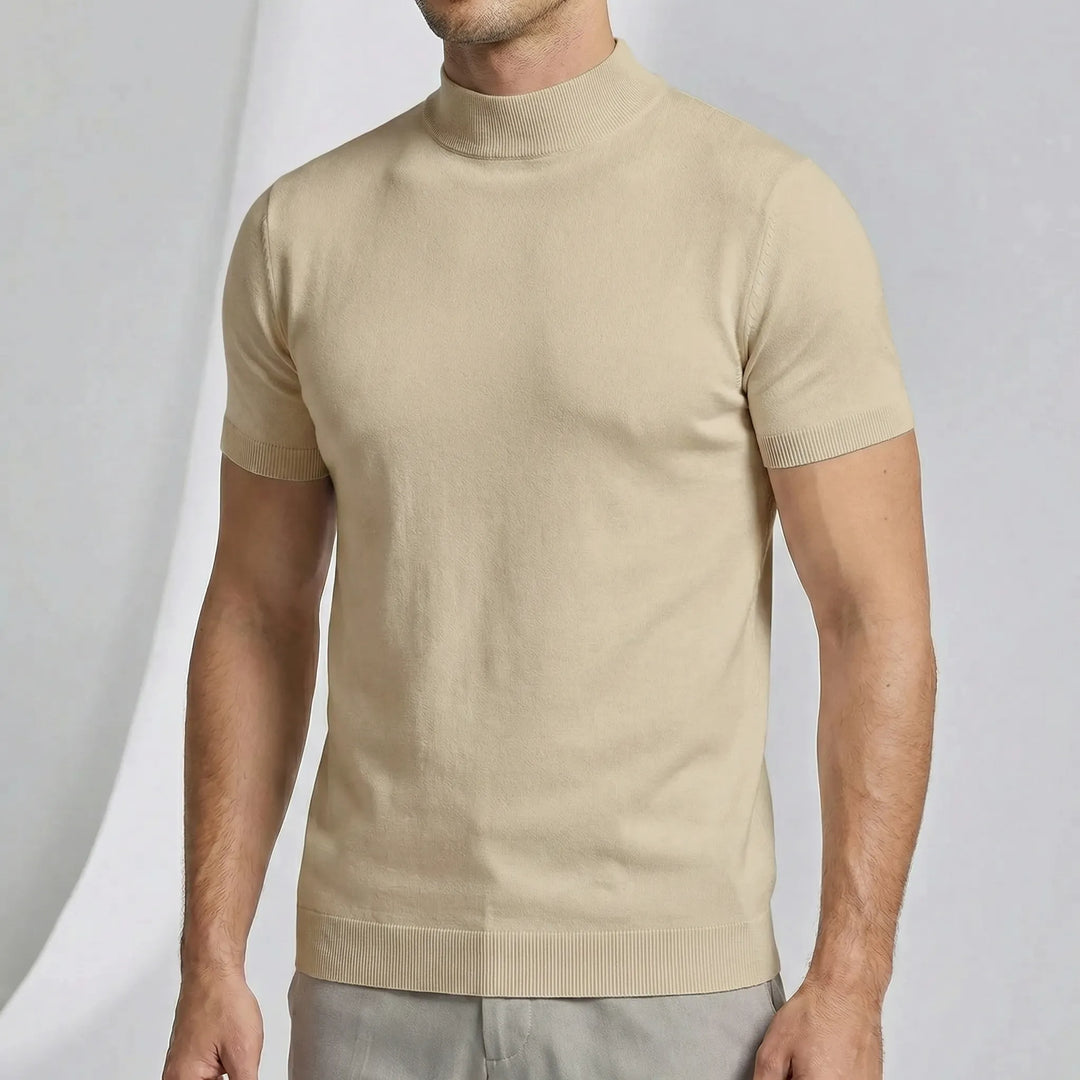 T-shirt z krótkimi rękawami i półgolfem - Riccardo