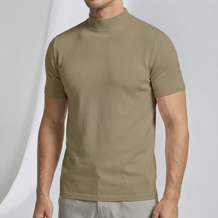 T-shirt z krótkimi rękawami i półgolfem - Riccardo