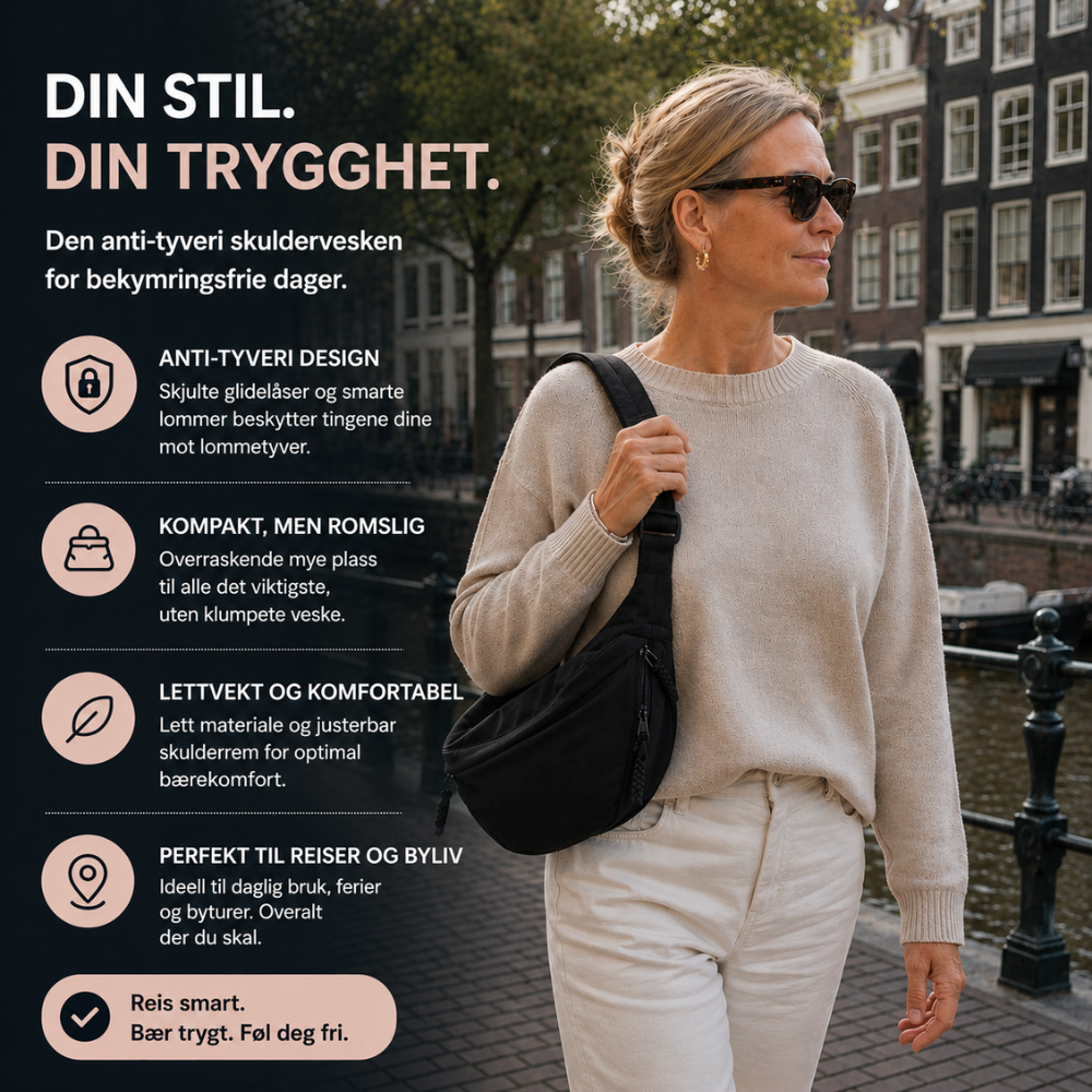 Torebka na ramię – regulowany pasek, nylonowa torba crossbody z wieloma kieszeniami