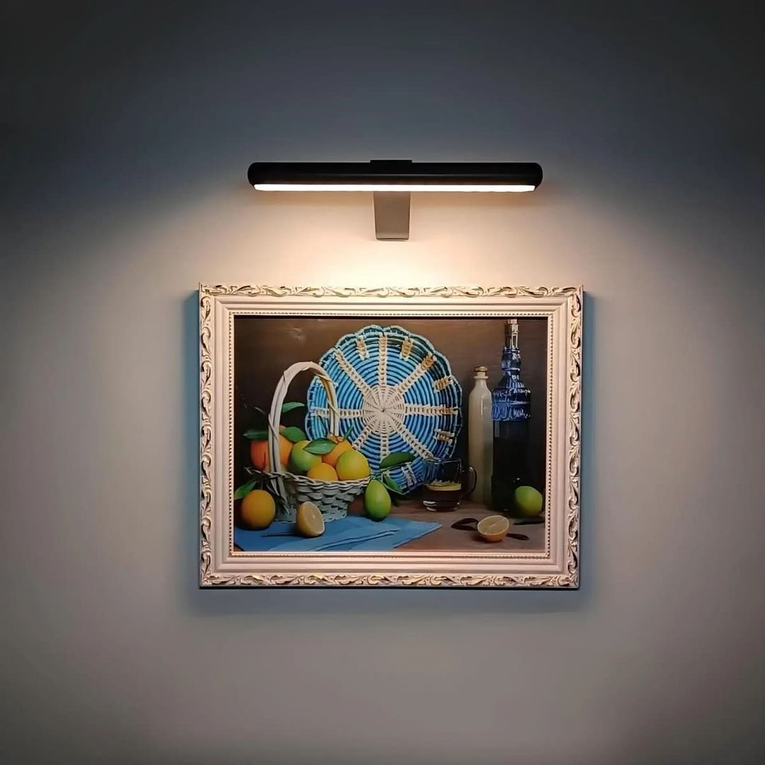 Lampa ścienna LED | Regulowane oświetlenie artystyczne | Metalowy, ładowalny design | ArtGlow
