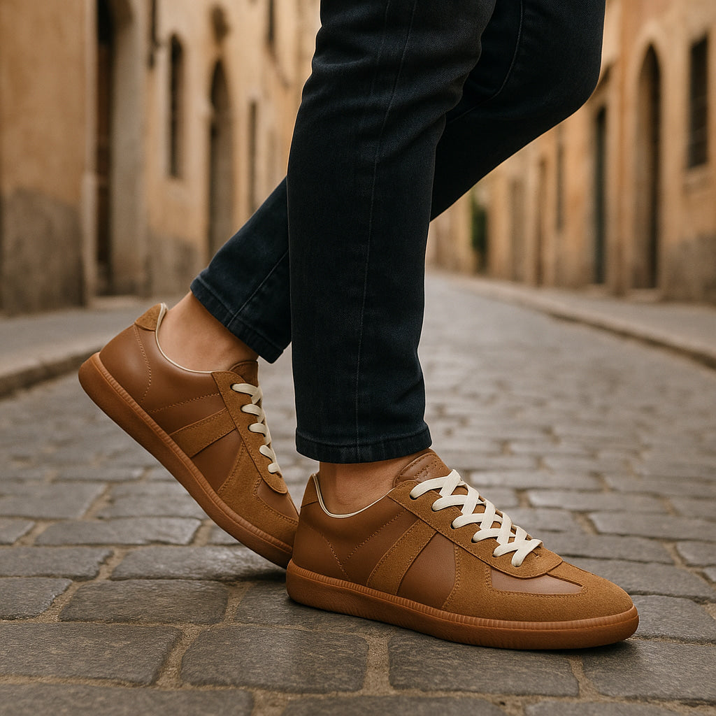 Męskie sneakersy sznurowane | Antypoślizgowe &amp; wygodny krój