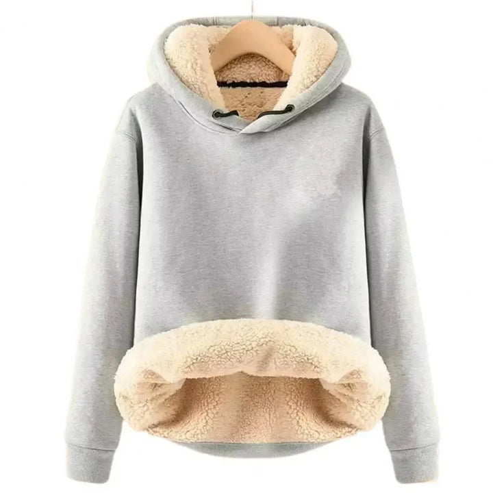 Miękki i Ciepły Damski Hoodie z Przytulnym Polarowym Podszewką