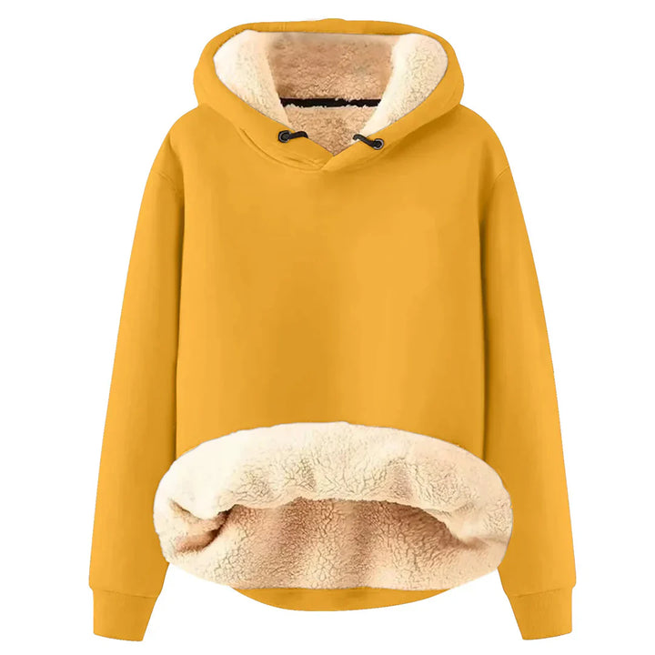 Miękki i Ciepły Damski Hoodie z Przytulnym Polarowym Podszewką