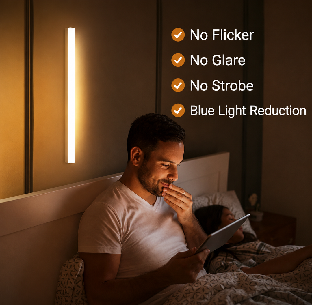 Listwa LED z czujnikiem ruchu | Bezprzewodowa lampka nocna o ciepłym świetle