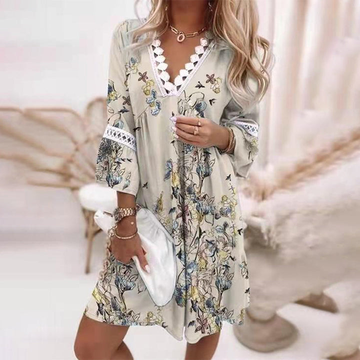 Sukienka Boho Lato z Detalami Szydełkowymi