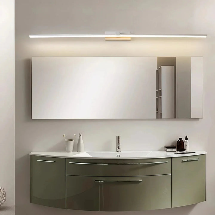 Lustrzana heksagonalna lampa ścienna – nowoczesna lampa vanity do łazienki i sypialni