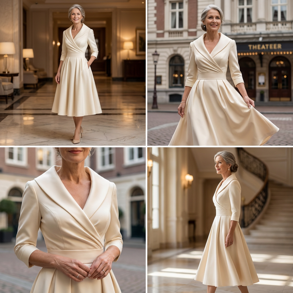Sukienka midi damska | Elegancki i ponadczasowy fason w linii A