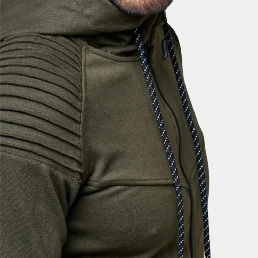 Męski Dres z Miękką Mieszanką Bawełny i Funkcjonalnymi Szczegółami