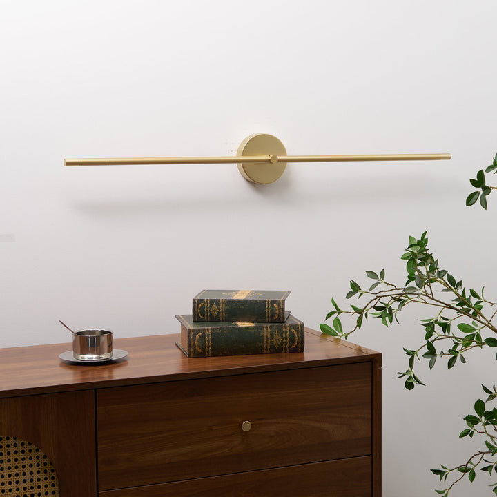 Minimalistyczny liniowy kinkiet dwuramienny w nowoczesnym stylu