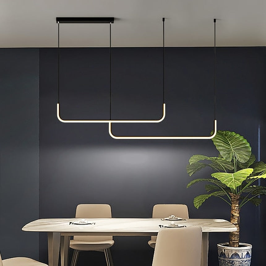 Arisha Nowoczesny Lampadario LED Złoto/Czarny Metal do Jadalni/Salonu