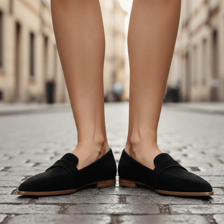 Damskie loafersy z noskiem w szpic – klasyczne płaskie mokasyny