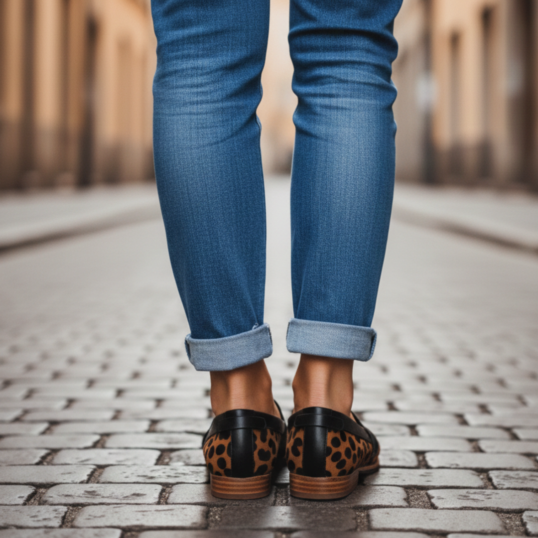 Damskie loafersy z noskiem w szpic – klasyczne płaskie mokasyny