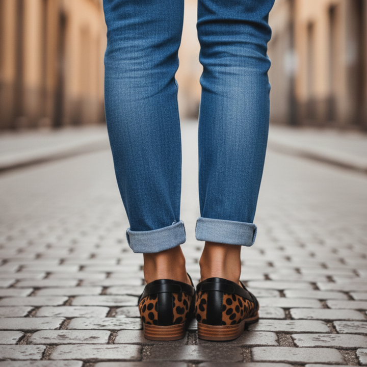 Damskie loafersy z noskiem w szpic – klasyczne płaskie mokasyny