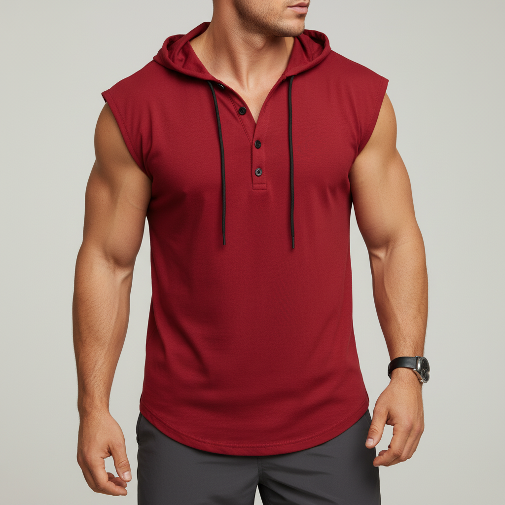 Bezrękawnik henley - AeroVibe