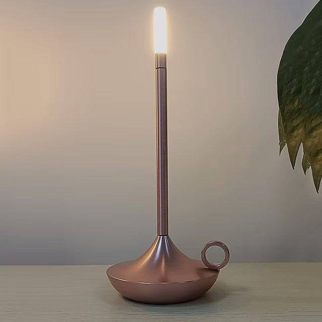Lampa świecowa LED LumaGlow z regulacją jasności – elegancka, bezprzewodowa i z długim czasem pracy baterii