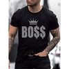 Męski T-shirt slim fit z cekinami