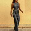 Świąteczny Błyszczący Damski Jumpsuit – Błyszcz w Każdym Kroku