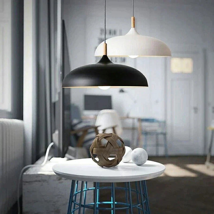 Lampa sufitowa z nordyckiego dębu