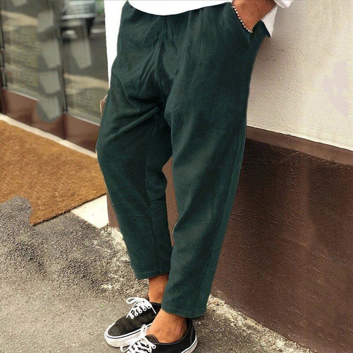 Męskie Spodnie Korduroy Relaxed Fit