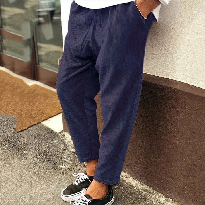 Męskie Spodnie Korduroy Relaxed Fit