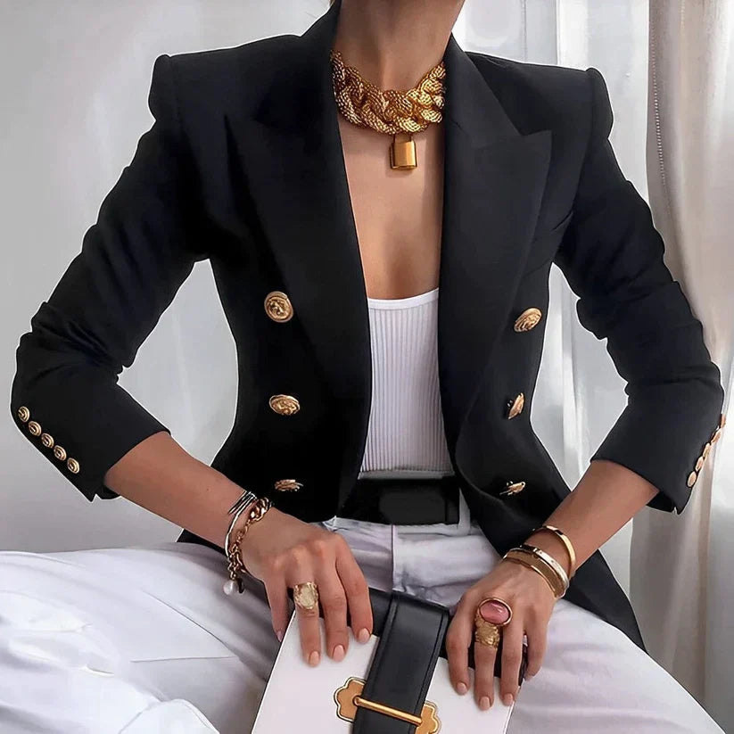 Blazer dla kobiet inspirowany starym stylem - klasyczne szycie z nowoczesnym akcentem