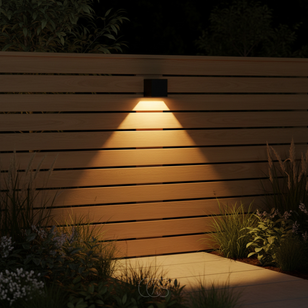 Luksusowa solarna lampa ścienna LED | Bezprzewodowa | IP65 | Na zewnątrz | Czarna