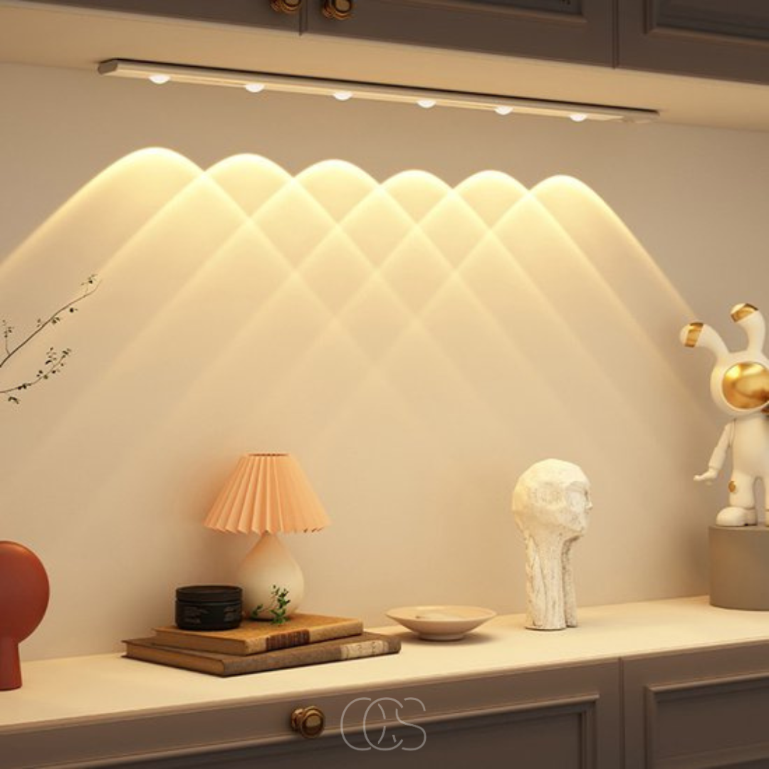 Bezprzewodowa lampka LED do szafy z czujnikiem ruchu – magnetyczna i samoprzylepna