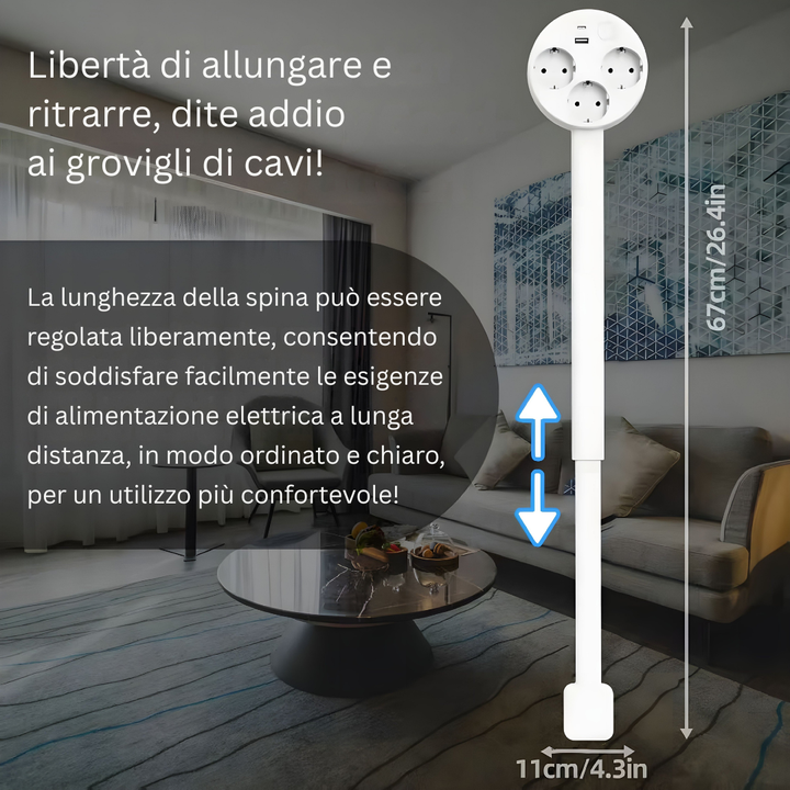 PowerReach | Inteligentne i Stylowe Przedłużenie Gniazdka dla Nowoczesnego Domu