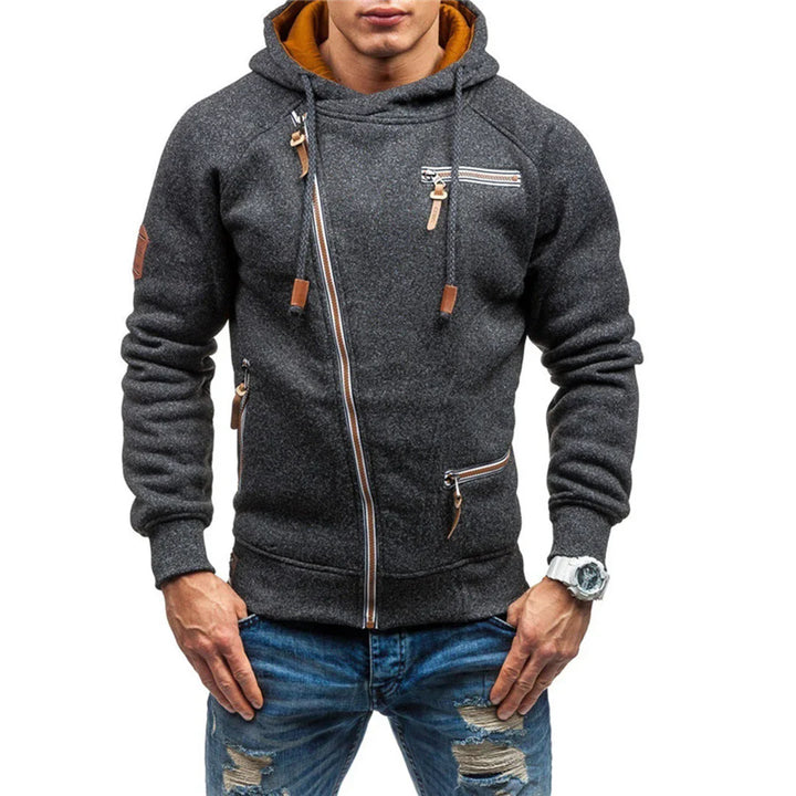 Casual Fleece Hoodie z Kieszeniami dla Mężczyzn