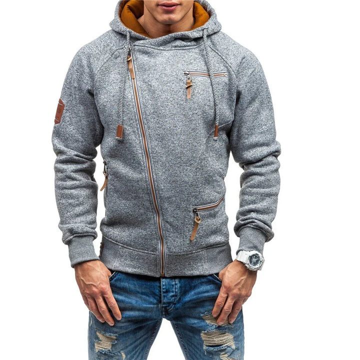 Casual Fleece Hoodie z Kieszeniami dla Mężczyzn