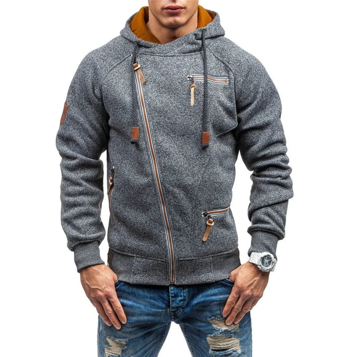 Casual Fleece Hoodie z Kieszeniami dla Mężczyzn