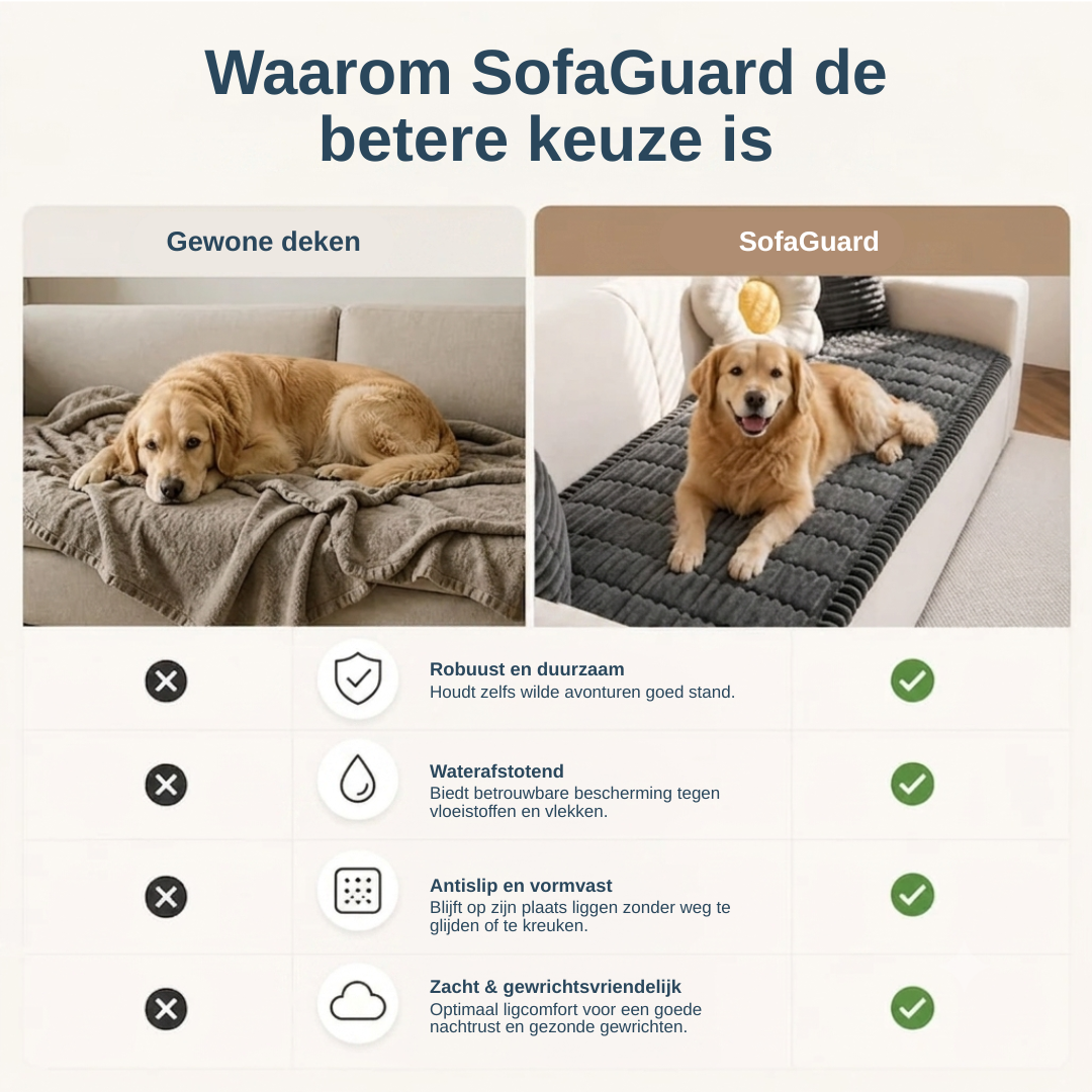 Narzuta na sofę Brittany — wodoodporny koc dla psów i kotów