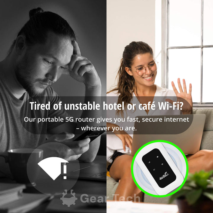 RoamWave 5G przenośny hotspot WiFi do podróży lub użytku domowego