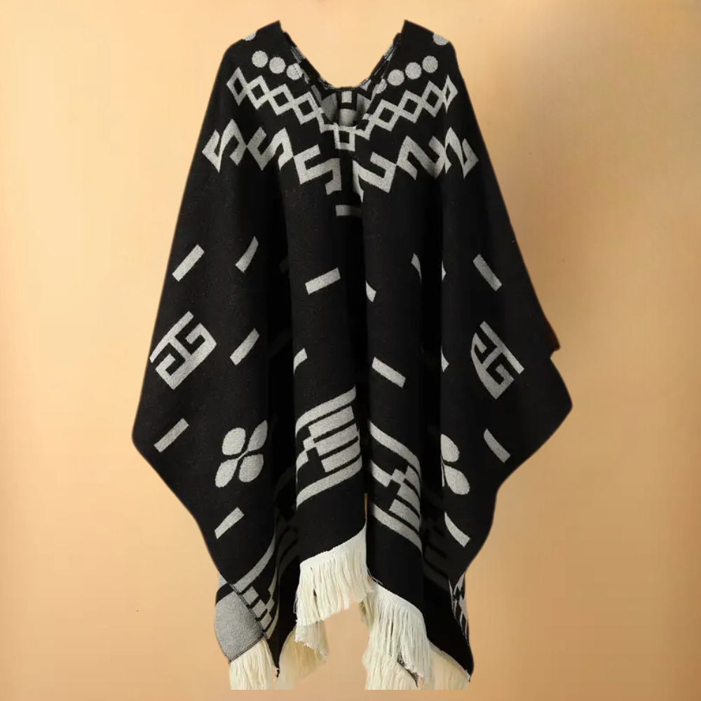 Ciepłe poncho męskie - Kael