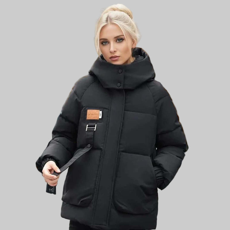 Kurtka Damska Z Kapturem Quilted