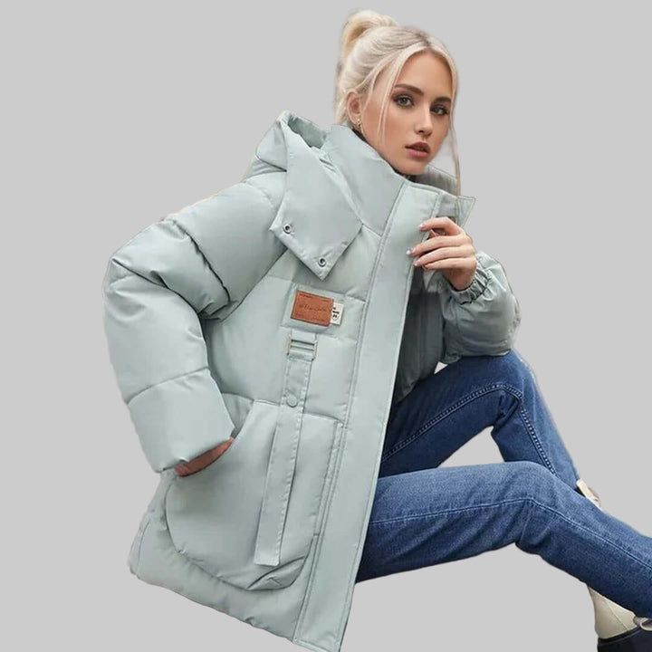 Kurtka Damska Z Kapturem Quilted