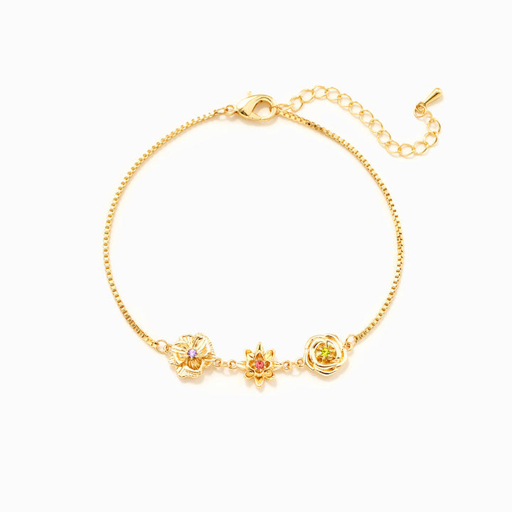 Bransoletka z kwiatami urodzeniowymi – jeden kwiat na każde dziecko