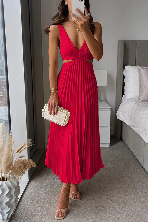 Kobieca Pleciona Sukienka Maxi Elegancka i Lekka