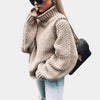 RIVA – damski sweter z dzianiny z golfem