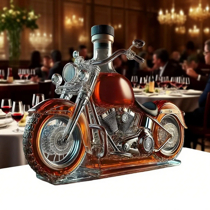 Karafka na Whiskey w Kształcie Motocykla Harley do Domowego Baru