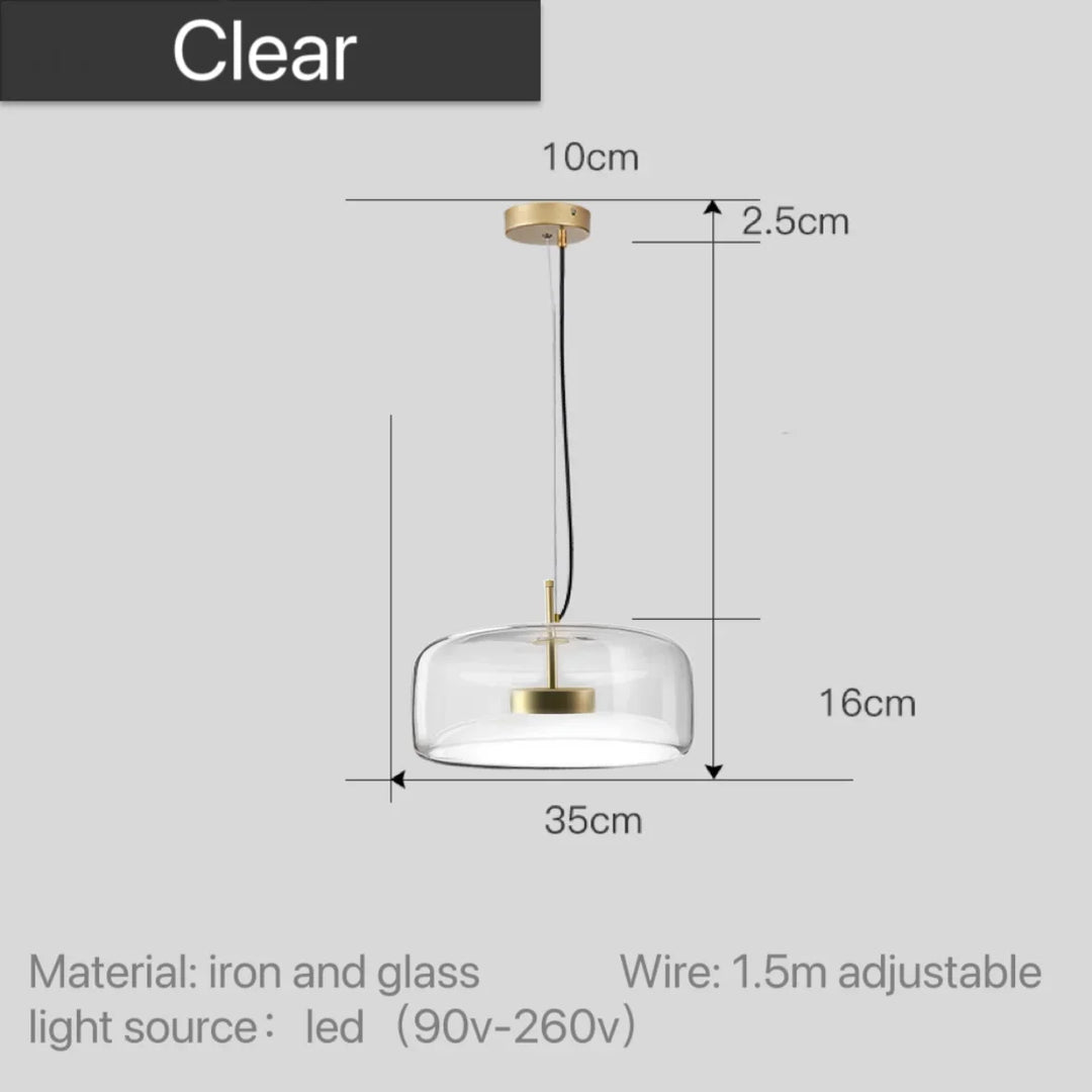 Astrid - nowoczesna nordycka szklana lampa wisząca