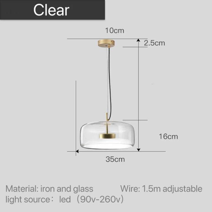 Astrid - nowoczesna nordycka szklana lampa wisząca