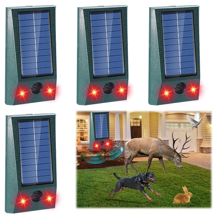 SolarGuardix Solarne Urządzenie Ultradźwiękowe na Ptaki | Z LED i Czujnikiem Ruchu | Wodoodporne IP58 | Zasięg 600 m²
