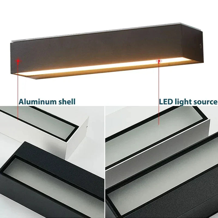 Solarna lampa ścienna Solavella | 16 LED | Superjasna i wodoodporna | Do ogrodu, balkonu i ściany domu | Biel ciepła i zimna