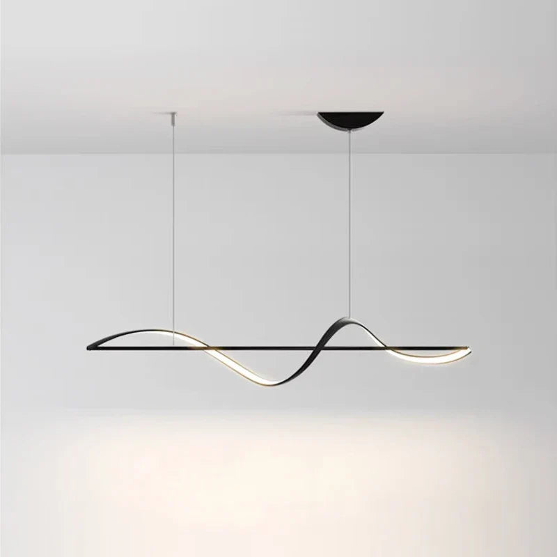 Lampa wisząca „Fala” – nowoczesna lampa LED na stół lub wyspę kuchenną