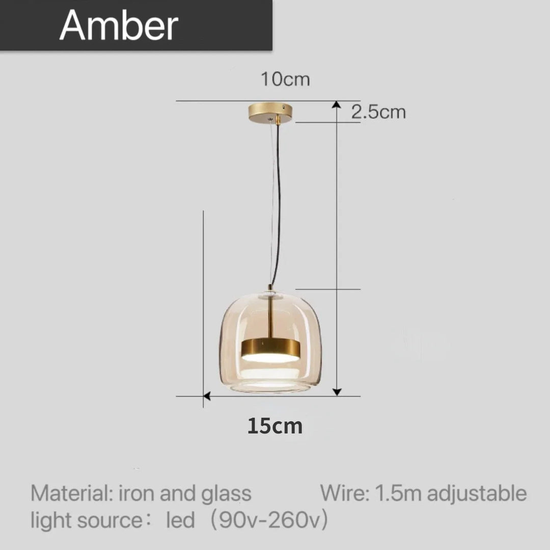 Astrid - nowoczesna nordycka szklana lampa wisząca