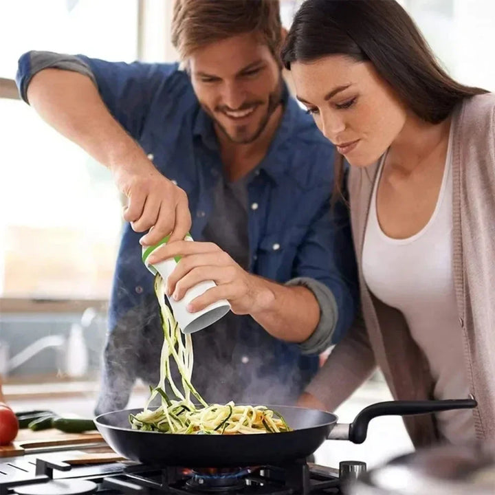 VeggiTwist Spiralizer | Do Warzyw i Serów | Ręczny i Kompaktowy | Stal Nierdzewna i Plastik Bez BPA